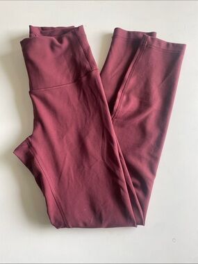 Lululemon Wunder Under Burgundy High-Rise Leggings